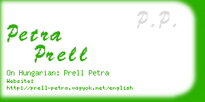 petra prell business card